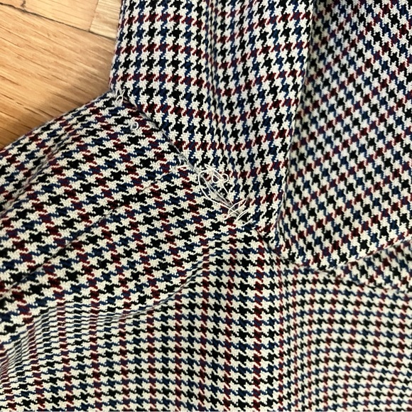 Aritzia Sunday Best Tartine mini houndstooth long sleeve dress - Picture 7 of 12